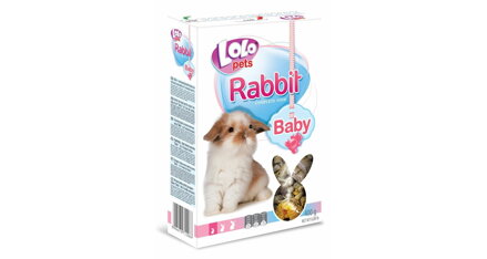 LOLO BABY kompl. krmivo pro králíky do 3 měs. 400g krabička
