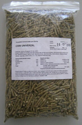 CHIN UNIVERZAL - kompletní krmná směs pro činčily 500g